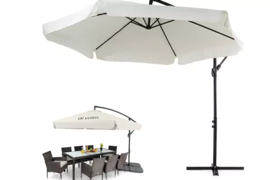 Parasol Ogrodowy Duży Regulowany Składany 3m