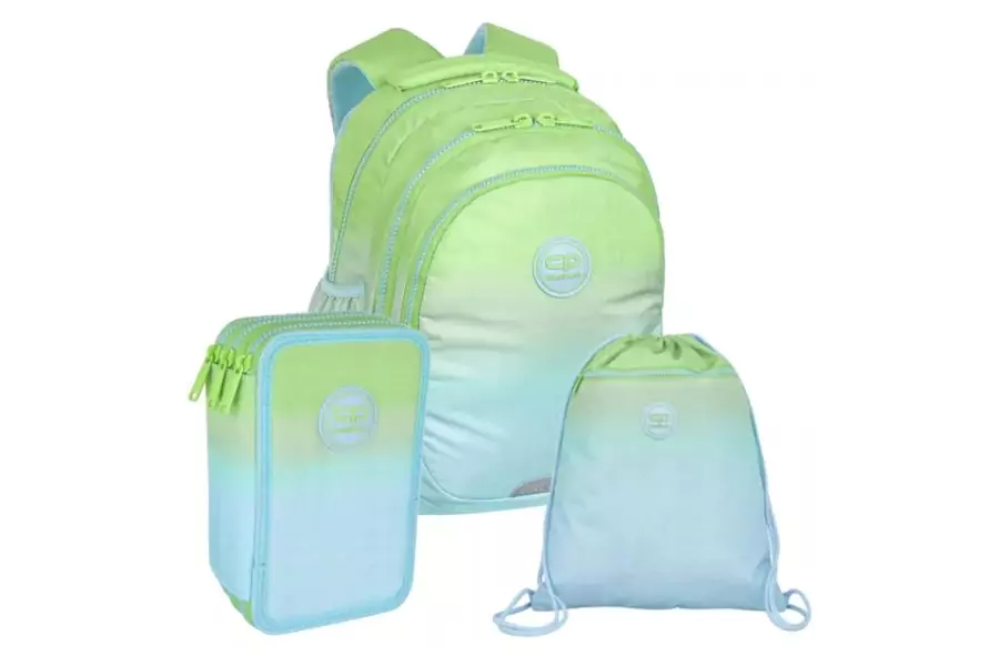Set Coolpack Backpack Bag Pencil Case + Accessories