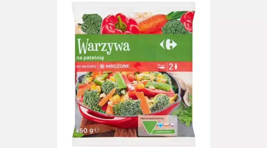 Carrefour Mrożone Warzywa do smażenia z ziemniakami